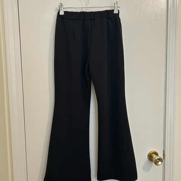 Black Women's Flared Pants - Picture 4 of 7